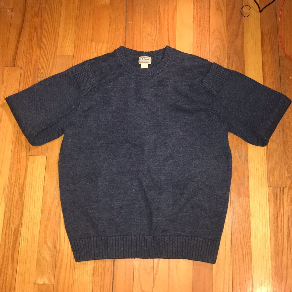 L.L Bean Navy Knit Crewneck Vintage